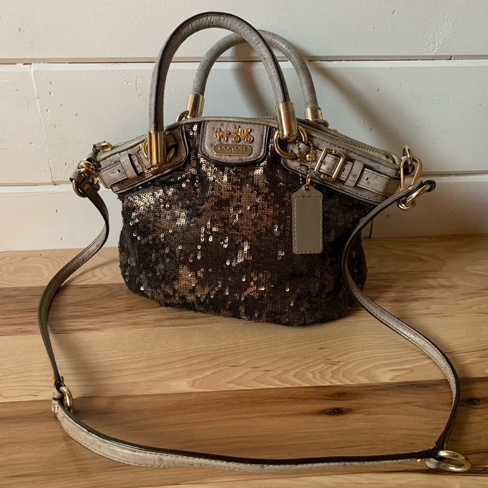 Coach Madison Sophia Sequin Mini Satchel